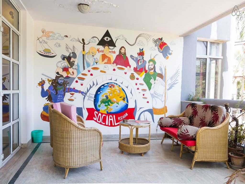 バンガロール Social Rehabホステル 部屋 写真